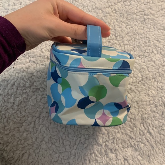 Small Blue Colorful Makeup Bag - Picture 6 of 17